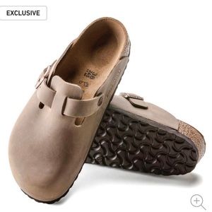 Birkenstock Boston Size 39 Wide - Oiled Tobacco